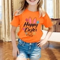 thumbnail image 2 of Easter Shirts for Teen Girls Cartoon Bunny Short Sleeve T Shirts Casual Happy Easter Funny Tees T-Shirts Infant To Big Kid, 2 of 5