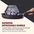 thumbnail image 7 of ZXNYH Nonstick Cookware Set 14 Piece Induction Stackable, Detachable Handle, Removable Handle, RV Cookware, Cookware, Pots and Pans, Oven, Broil, Dishwasher Safe, Onyx Black, 7 of 7
