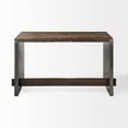 thumbnail image 4 of Mercana Orwell 52x30 Solid Wood Top Metal Cladded Frame Writing Desk, 4 of 6