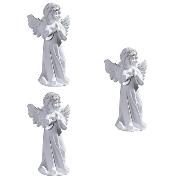 YSNOOWE Non-fading Resin Angel Figurine Decoration 3Pack 11x6.3x3.5in