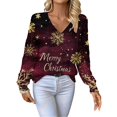 thumbnail image 2 of Chandails d'Automne Grande Taille pour Femmes Chandails de Noël pour Femmes 2025 Col Rond Vacances d'Hiver Mignons Pulls Jaunes m, 2 of 7