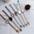 thumbnail image 4 of Ladies New Metallic Belt Quartz Watch Folding Buckle Wrist Watch Versatile Small Dial Women's Watch, 4 of 7