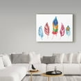 thumbnail image 3 of Trademark Fine Art 'Rainbow Feathers IV' Canvas Art by Farida Zaman, 3 of 3