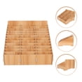 thumbnail image 1 of OULII 1Set Cell Phone Holder Classroom Rectangular Shape Wooden Organizer For Mobile Phones In Office Meeting Room, 1 of 5