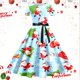 thumbnail image 1 of Vestidos Casuales Para Mujer, Vestido de Fiesta de Noche de Manga Corta Con Estampado Navideño de Los Años 50, 1 of 3