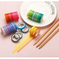 thumbnail image 5 of COFEST 60 Color Washi Tape Set, Japanese Paper Tape for Crafting, Basic Solid Color Tape Note Decoration, Multi-Colored Tape for DIY Projects Colorful, 5 of 9