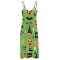 thumbnail image 5 of Halloween Ghosts Horror Pumpkin Fine Art Sleeveless Dress Summer Dress Woman 2025, 5 of 7