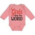 thumbnail image 3 of Inktastic Girls Rule the World Boys or Girls Long Sleeve Baby Bodysuit, 3 of 5