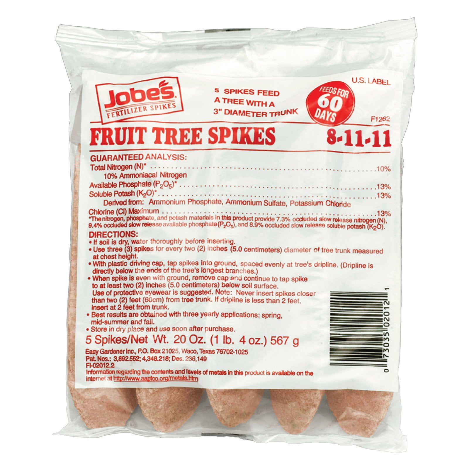 Jobes Fruit Tree Spikes 81111 Pack of 5