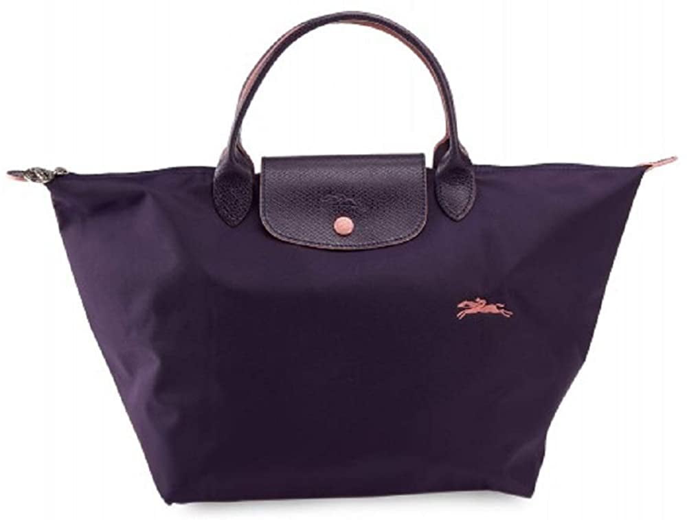 small blue longchamp bag