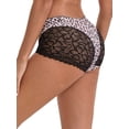 thumbnail image 3 of INSPIRE CHIC Mother's Day Women's Lace Butt-Lifting Tummy Control Mid Rise Panties Breathable Full Coverage Boyshorts S Light Pink, 3 of 5