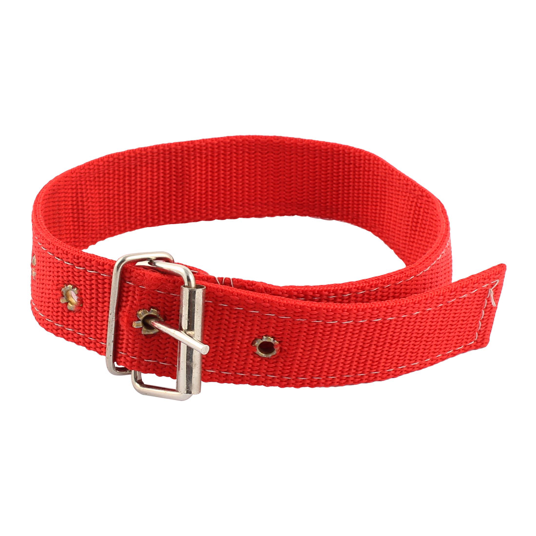 Single Prong Buckle Adjustable Nylon Belt Dog Doggy Puppy Neck Strap