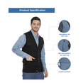 thumbnail image 6 of Turtle Bay New York Men's Relaxed Fit Rib Knit Sweater Vest - Button Front with Pockets, 6 of 7