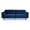Dark Blue, variant on Pemberly Row 17.5" Transitional Velvet Tufted Back Sofa in Gold