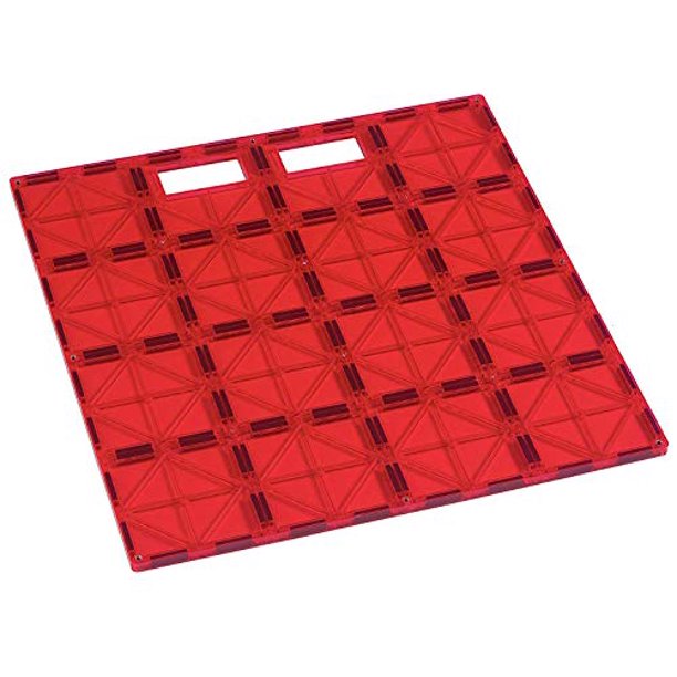 Playmags - Azulejo estabilizador de construcción súper duradero de 12 x 12 con asa de transporte para un juego fácil, excelente complemento para todos los juegos de azulejos magnéticos, funciona con t Playmags 86138800125