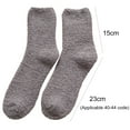 thumbnail image 4 of D-GROEE  Mens Socks 1 Pair Cozy Slipper Fluffy Socks Winter Warm Soft Cabin Stocking Comfy Sleep Coral Fleece Socks, 4 of 8