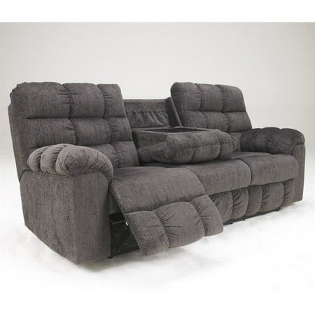 Ashley Furniture Acieona Microfiber Reclining Sofa in 