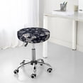 thumbnail image 7 of Lsque Retro Flower Round Bar chair cushion covers Velvet Fabric Premium Comfort Protects from Scratches and Stains for 14-17 Inch Chair- 13 inch, 7 of 7