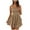 Khaki, variant on Staron Casual Dresses for Women A Line Cute Teen Strapless Loose Spring Mini Dress Off Shoulder Smocked Ruffle Dresses
