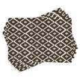 thumbnail image 1 of Ambesonne Tribal Place Mats Set of 4, Diamond Shaped Abstract, Standard Size, Dark Brown Cream, 1 of 6