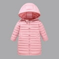 thumbnail image 2 of Babcutegg Kid Girls Jackets Feather Weight Hoodless Soild Color Clothes for Kids Pink, 2 of 9