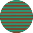 thumbnail image 1 of Ahgly Tapis Rond Lavable en Machine Intérieur Transitionnel Vert Printemps, 4 Pieds Rond, 1 of 7