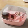 thumbnail image 1 of Large Hamster Cage Habitat Exercise Playing Clear Small Animal Cage For Mice Glider Pigs Rabbit Pet Pet for outside Hanging Pet Feeding Stand Water Wiggler for Pet Bath Pet for outside Hanging Window, 1 of 3