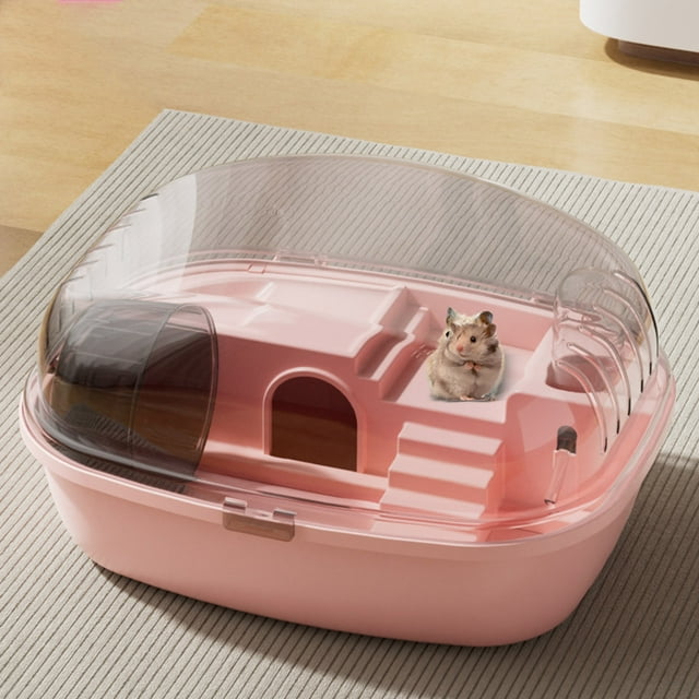 Large Hamster Cage Habitat Exercise Playing Clear Small Animal Cage For Mice Glider Pigs Rabbit Pet Pet for outside Hanging Pet Feeding Stand Water Wiggler for Pet Bath Pet for outside Hanging Window
