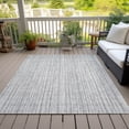 thumbnail image 6 of Addison Rugs Chantille Indoor/Outdoor Transitional Stripes Gray Washable Rectangle Rug, 2'6" x 3'10", 6 of 6