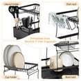 thumbnail image 2 of Vesteel 2-Tier Dish Drying Rack, Stainless Steel Dish Rack with Drainboard for Kitchen Counter, Rustproof Dish Drainer for Sink, Space Saving, 2 of 8