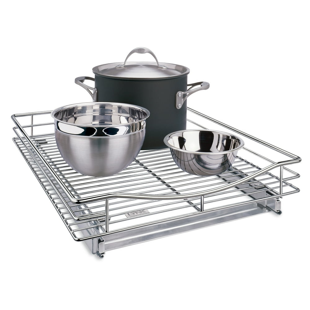 Lynk Professional® Slide Out Organizer Pull Out Under Sliding Shelf 17 inch