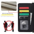 thumbnail image 6 of REQO for Samsung Galaxy Z Fold 5 Wallet Case with 6 Credit Card Slots and S-Pen Slot, RFID Blocking, Adjustable Strap, Multi Card Function Premium Leather Magnetic Clasp Kickstand Cover, 6 of 9