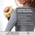 thumbnail image 2 of Rodillo de bola de masaje Gaiam Relax – Masajeador de cuerpo total de madera de mano para espalda, cuello, pie, pantorrilla, pierna, brazo | Alivio del masajeador de tejido profundo para los músculos, 2 of 4