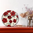 thumbnail image 2 of BZSMCE Decorative Wall Clock Size：25cm Red Roses Pattern Pattern, 2 of 10