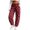 *Wine, variant on VBVC Women's Polka Dot Joggers with Pockets , High Waisted Drawstring Sweatpants For Women, S-2XL