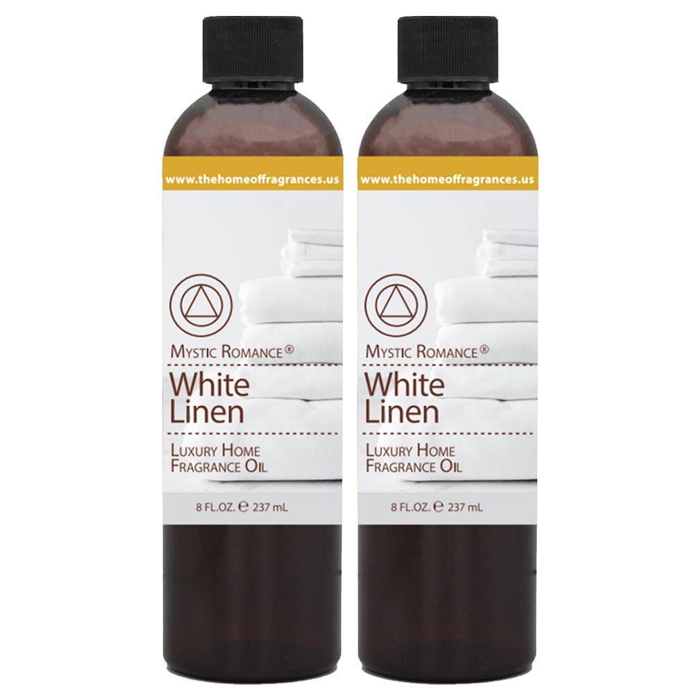 2 Pc Luxury White Linen Fragrance Oil Scent Blend Air Diffuser
