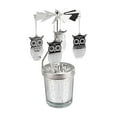thumbnail image 3 of Spinning Tea Light Candle Holder Rotating Candlestick for Festive Wedding Owl, 3 of 9