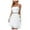 White, variant on Women's Sexy Spaghetti Strap Solid Color Sequin Fringe Party Dress, Blue, M