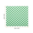 thumbnail image 2 of 100pcs Square Checkered Pattern Wax Paper Sheets 7" x 7", Blue, 2 of 5