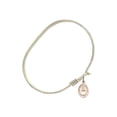 thumbnail image 2 of 6 1/4 inch Oval Eye Hook Bangle Bracelet w/ St. Pauline Visintainer in Gold-Filled, 2 of 3