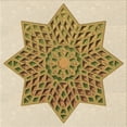 thumbnail image 1 of Ahgly Company Machine Washable Indoor Square Transitional Khaki Gold Area Rugs, 5' Square, 1 of 7