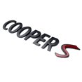 thumbnail image 1 of Matt black mini cooper s rear boot badge emblem, 1 of 1