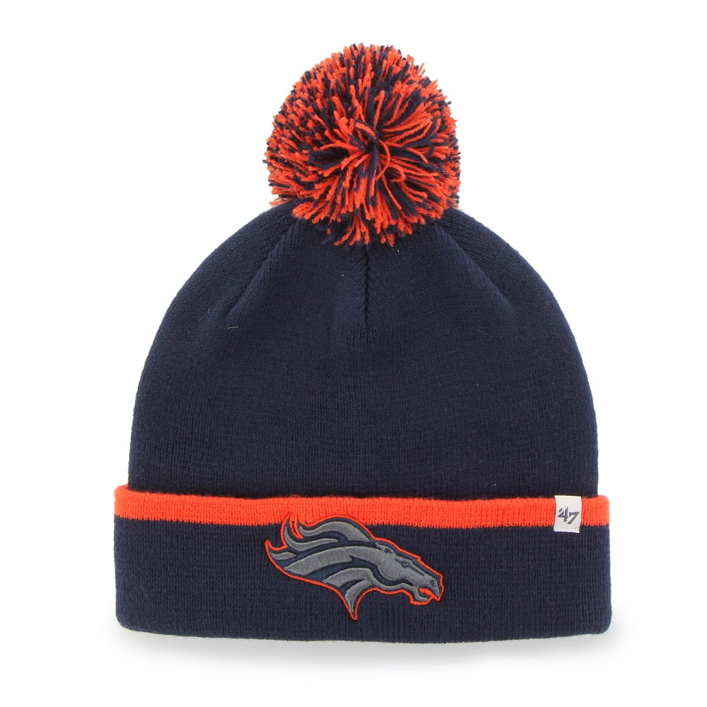 Denver Broncos 47 Brand NFL "Baraka" Cuffed Knit Hat with Pom by 47 Brand