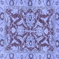 thumbnail image 1 of Ahgly Company Machine Washable Indoor Square Oriental Blue Traditional Area Rugs, 4' Square, 1 of 4