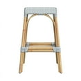 thumbnail image 2 of Butler Specialty Company Robias Rectangular Rattan 30" Bar Stool - White & Blue, 2 of 5