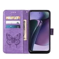 thumbnail image 3 of Case for Motorola MOTO G Stylus 5G 2023 Embossing Butterfly Premium Leather Magnetic Flip Cover, 3 of 4