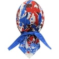 thumbnail image 2 of Statue of Liberty American Flag Motorcycle Headwrap Patriotic Doo Rag Red White and Blue Cycling Hat, 2 of 4