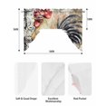thumbnail image 5 of Retro Rooster Swag Valances for Windows, Small Curtains Drapes, Pastoral Animals Watercolor Kitchen Window Curtains Over Sink Rod Pocket Window Treatment Valance for Bedroom/Bathroom 56"x36", 5 of 5