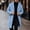 #328-Light Blue, variant on Men Casual Winter Solid Button Front Hooded Wool‑Blend Long Overcoat Outer Jacket With Side Pockets Red M Gift