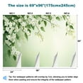thumbnail image 3 of Peel and Stick Wallpaper Spring Blossom Floral Minimalist White 3D Botanical Mural White Modern Art Wall Mural Decor Self Adhesive and Removable 69in x 98in, 3 of 8